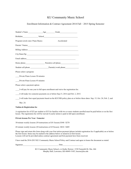 Guardianship Form For School Enrollment