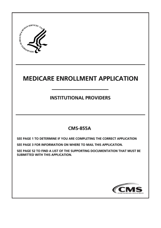 Medicare 855a Enrollment Form