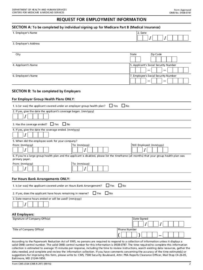 Medicare Enrollment Form Cms-l564 Trackid Sp-006