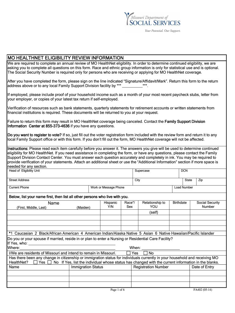 Missouri Healthnet Provider Enrollment Form