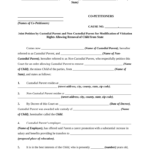 Non Custodial Form To Enrolling Child School