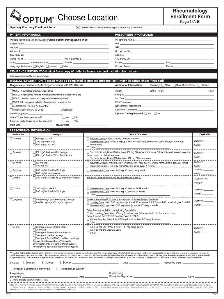 Optum Provider Enrollment Forms