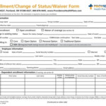 Providence Enrollment Change Status Form