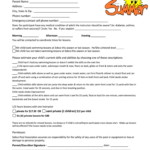 Swim School Enrolment Form Template